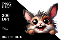 Crazy Rabbit White Paper | Sublimation | Clipart. Product Image 2