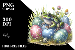 Baby Frog Easter Eggs PNG Product Image 2