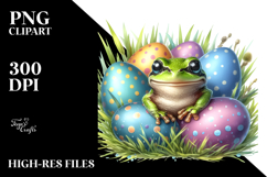 Baby Frog Easter Eggs PNG Product Image 2