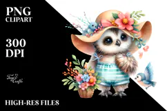 Baby Owl Beachwear PNG Product Image 2