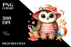 Baby Owl Beachwear PNG Product Image 2