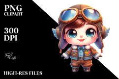 Baby Fary with Aviator Suit PNG Product Image 2