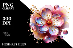 Glossy Cherry Blossom, Transparent PNG Product Image 2
