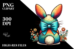 Back View Creative Bunny PNG Product Image 2