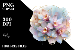 Glossy Orchid PNG Product Image 2