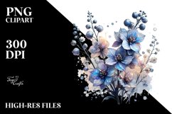 Floral Delphinium Clipart Product Image 1