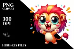 Smiling Baby Lion | Sublimation,Clipart Product Image 3
