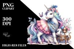 Elegant Baby Unicorn PNG Product Image 2