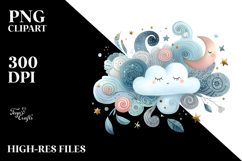 Simple Cloud PNG Product Image 2