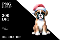Pastel Boxer Christmas PNG Product Image 2