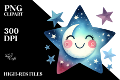 Whimsical Watercolor Star PNG Product Image 2