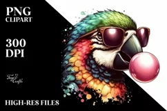 Bird Chewing Gum Sunglasses | Vibrant Quirky Artistic Product Image 3