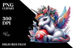 Sporty Baby Unicorn PNG Product Image 2
