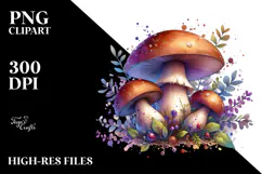 Detailed Glossy Mushroom PNG Product Image 2