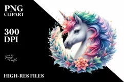 Detailed Baby Unicorn PNG Product Image 1