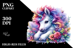 Detailed Baby Unicorn PNG Product Image 2