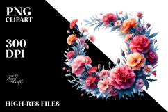 Vibrant Abstract Whreath | Sublimation Clipart Product Image 3