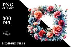 Vibrant Abstract Whreath | Sublimation Clipart Product Image 1