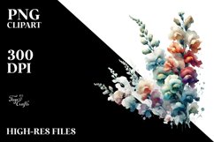 Abstract Watercolor Snapdragon | Sublimation | Clipart Product Image 3