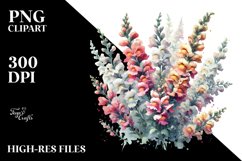 Abstract Watercolor Snapdragon | Sublimation | Clipart Product Image 1