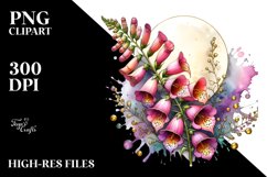 Watercolor Splash Stained Foxglove Product Image 3