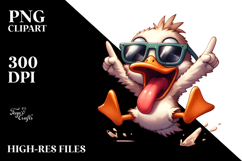 Goofy Duck with Sunglasses PNG Product Image 2