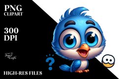 Smiling Blue Jay | Sublimation,Clipart Product Image 1