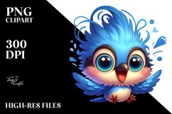 Smiling Blue Jay | Sublimation,Clipart Product Image 3