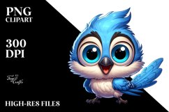 Smiling Blue Jay | Sublimation,Clipart Product Image 3