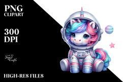 Cosmic Baby Unicorn PNG Product Image 2