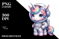 Cosmic Baby Unicorn PNG Product Image 2