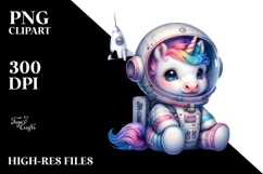 Breakdancing Baby Unicorn PNG Product Image 2