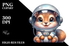 aCute Energetic Squirrel with Goofy Smile, PNG Product Image 2
