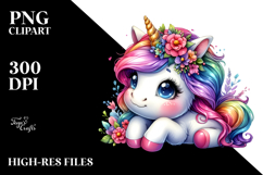 Cute Baby Unicorn PNG Product Image 2
