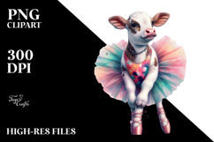 Artistic Baby Cow PNG Product Image 2
