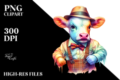 Dancing Baby Cow PNG Product Image 2