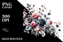 Colorful Orchid Glossy Petals PNG Product Image 2