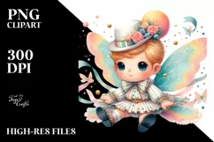 Polka-Dancing Baby Fairy PNG Product Image 3