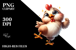 Silly Chicken with Dramatic Sass PNG Product Image 2