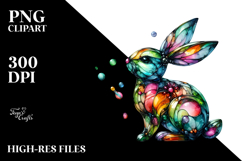 Colorful Bunny PNG Product Image 2