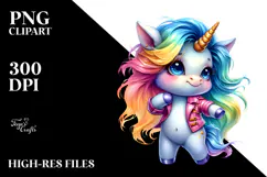 Cute Baby Unicorn Dancing with Cool Haircut and Expressive Product Image 2