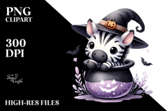 Fun Baby Zebra Halloween PNG Product Image 2