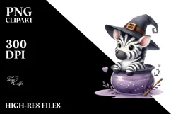 Fun Baby Zebra Halloween PNG Product Image 2
