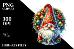 Vibrant Christmas Gnome PNG Product Image 1