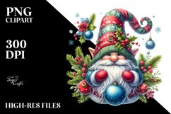 Vibrant Christmas Gnome PNG Product Image 1