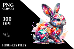 Colorful Bunny, PNG Product Image 2