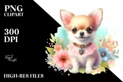 Cute Pastel Chihuahua Watercolor Product Image 3