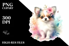 Cute Pastel Chihuahua Watercolor Product Image 3