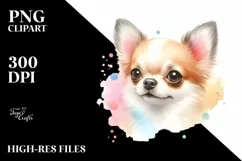 Cute Pastel Chihuahua Watercolor Product Image 3