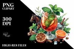 Watercolor Mint Julep Clipart Product Image 3